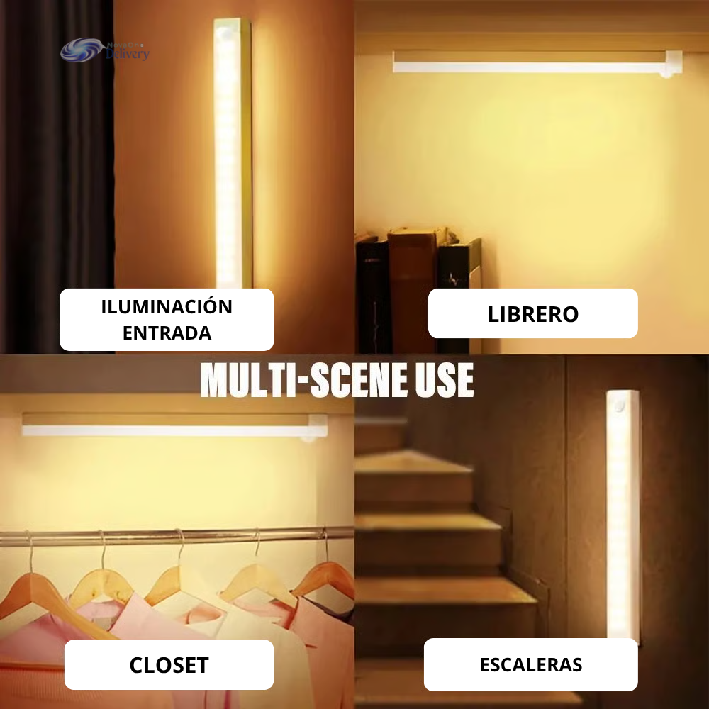 Luz Led Barra Con Sensor Movimiento 30cm