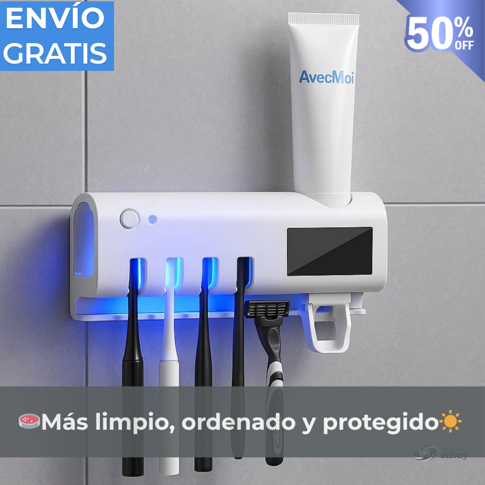 StopBac™ Soporte con Tecnología UV de Cepillos