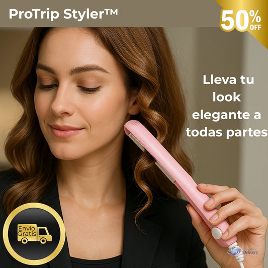 Mini Alisadora ProTrip Styler™ – Alisa y ondula en cualquier momento