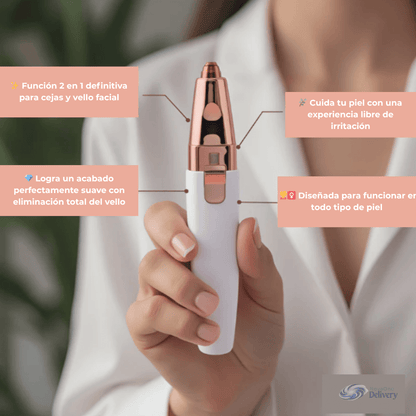 SmoothLuxe™ – Remueve el vello facial – Piel perfecta, sin tirones ni irritación diaria