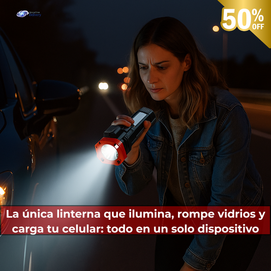 Linterna Recargable – Mantente seguro en carretera ante cualquier emergencia